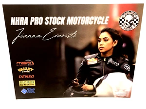 2025 JIANNA EVARISTO MSR/DEN MISSION NHRA PRO STOCK MOTORCYCLE RACING POSTCARD - Picture 1 of 2