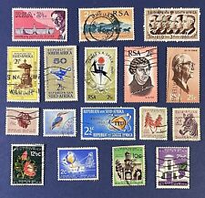 South Africa Stamps Issued From 1954 To 1969. Lot Of 17. Used.