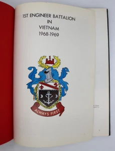 1968-1969 First Engineer Battalion In Vietnam War Hardcover 1st Edition 72 pg - Imagen 1 de 12