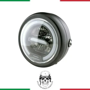 🇮🇹 FARO FULL LED UNIVERSALE ANGEL EYES MOTO COMPATIBILE DUCATI MONSTER - Imagen 1 de 10