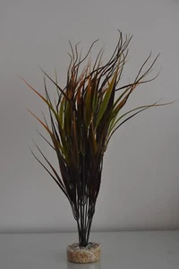 Aquarium Kunststoff Kiesel Basis Herbst Farbe Gras Pflanze 6 x 6 x 34 cm - Bild 1 von 2
