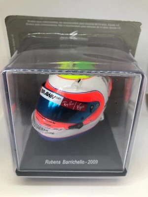 MINI CASCO RUBENS BARRICHELLO 2009 MERCEDES BRAWN FORMULA 1 (ESCALA 1:5) Foto 1 de 4