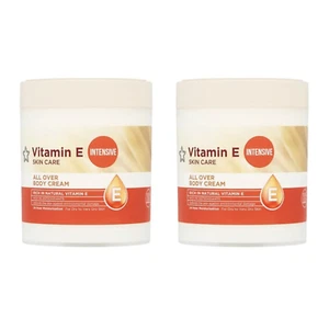 Crema Corporal Vitamina E | Hidratante Intensiva para Piel Seca | Frascos de 2 x 475ml - Imagen 1 de 7