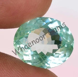7.90 Ct Natural Paraiba Tourmaline Oval Blue Green Neon Copper Certified Gems - Bild 1 von 8