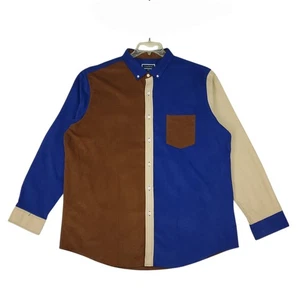 Club Room Hemd Herren L Cord Mehrfarbig Langarm Knopfleiste Freizeit Klassisch  - Bild 1 von 17