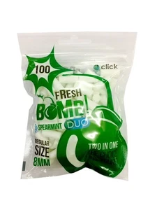 Fresh Bomb Filter Box Spearmint Click Regular Size 1x10 Bt./100 St.=1.000 St. - Bild 1 von 4