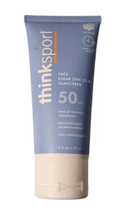 Clear Zinc Mineral Sunscreen Lotion SPF 50 2 Oz By ThinkSport Exp 4/2026 - Picture 1 of 16