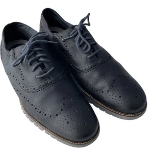 Cole Haan C25005 Zerøgrand schwarz Leder Budapester Oxford Schuhe Herren Größe 13 M - Bild 1 von 13