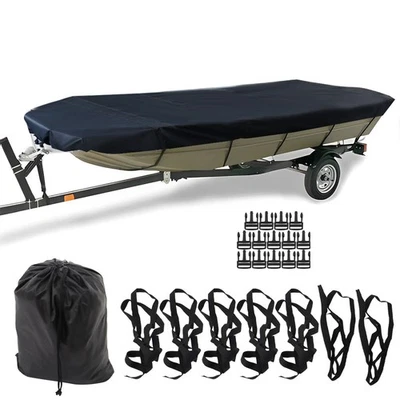 12/14/16/18ft Jon Boat Cover Heavy Duty For Jon Boats Protection 210D Waterproof - Image 1 of 4