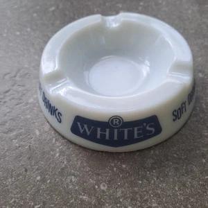 R White's Soft Drinks Rare White Ashtray - Picture 1 of 5