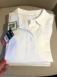 Girls School Long Sleeved Polo Shirt White New with Tags From Next 9 Years BNWT - Picture 1 of 5