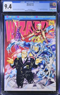Wizard Magazine 12 CGC Graded 9.4 NM  Jim Lee Wildcats Image 1992 - Image 1 of 4