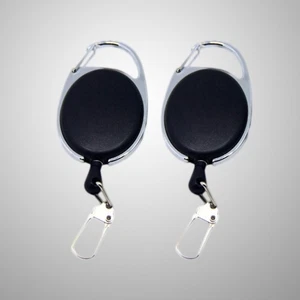 Carrete de insignia retráctil de alta elasticidad porta llaveros elásticos de 2 piezas - Imagen 1 de 12