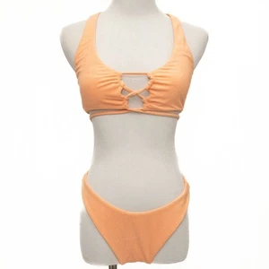 Free People L*Space Tangy Terry Dax Top Cabana Bitsy Bikinihose Größe Large - Bild 1 von 14