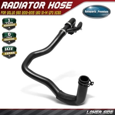 Lower Radiator Coolant Hose for Volvo S60 2010-2015 V60 10-14 V70 XC60 32249285 - Image 1 of 4
