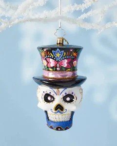 Christopher Radko - One Dapper Calavera Gem #1021050 Día de los Muertos Calavera Skull - Imagen 1 de 2
