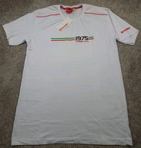 Brembo Racing T Shirt Mens 2XL XXL White New With Tags Italy Formula One  - Picture 1 of 19