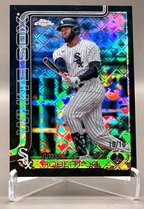 2025 Topps Chrome Logofractor Luis Robert Black Refractor #/10 White Sox SP - Bild 1 von 3