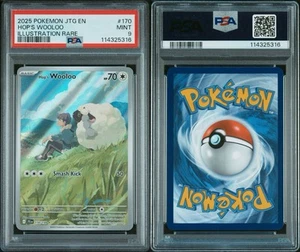 2025 Hop's Wooloo 170/159 Pokemon Journey Together Illustration Rare PSA 9 - Picture 1 of 1