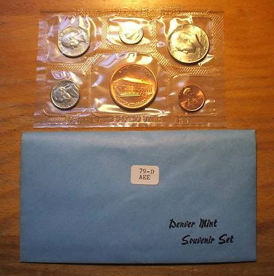 1979 Denver Mint Souvenir Set With Envelope - Uncirculated 5 Coin Set 💥💥💥💥💥 - Image 1 of 2