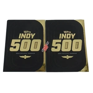 2-Qty. 2023 Indy 500 107TH Runing Souvenir Program Sealed In Plastic * - Picture 1 of 20