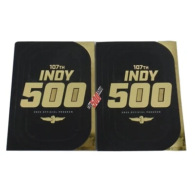 2-Qty. 2023 Indy 500 107TH Runing Souvenir Program Sealed In Plastic * - Image 1 of 4