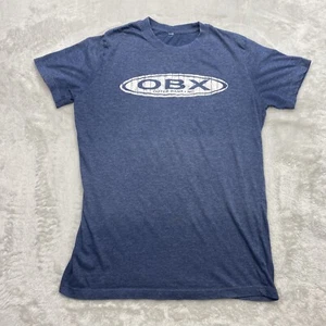 OBX Outer Banks T Shirt Adult L Slim Short Sleeve Blue - Picture 1 of 12