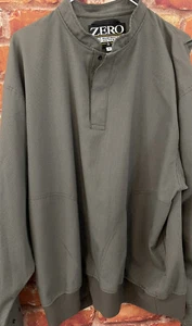 Made USA Zero Restriction Micro Houndstooth Grayish Golf Snap Windbreaker Jacket - Picture 1 of 9
