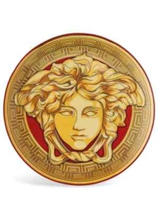 VERSACE BY ROSENTHAL, GERMANY "MEDUSA AMPLIFIED" CANAPE DISH, 6 3/4 INCH. - Picture 1 of 2