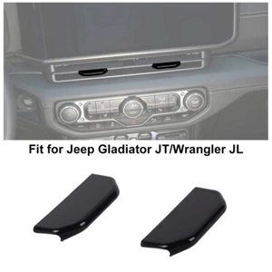 Console Air Vent Switch Louvers Button Cover Knob Cover For Wrangler Jl Jt 2024+ - Picture 1 of 8