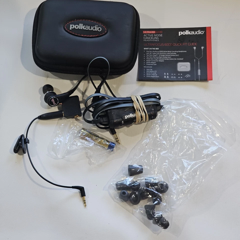 Auriculares con cancelación de ruido de alto rendimiento Polk Audio Ultra Focus 6000  Foto 1 de 4