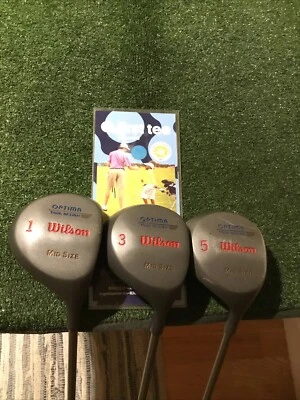 Wilson Ladies Optima Tour Design Midsize Woods Set (D, 3W, 5W) Tempo Graphite - Image 1 of 4