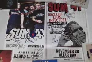 Sum 41 signed Poster HANDSIGNIERT - Bild 1 von 3