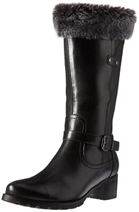Blondo Women's Flavia Fashion Boot, Black Leather, 10 M US - Picture 1 of 8