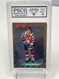 1992 Bowman GOLD Wayne Gretzky #207 GRADED PSCG 10 GEM MINT - Picture 1 of 2