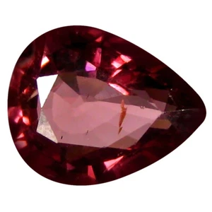 1.51 ct AAA+ Romantic Pear Shape (8 x 7 mm) Pinkish Red Rhodolite Garnet - Picture 1 of 1