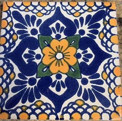 Talavera Tile 4x4” E97 10 pc pack - Image 1 of 3
