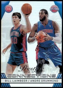 2014-15 Prestige Premium Connections #9 Andre Drummond/Bill Laimbeer 