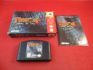 Turok 2: Seeds of Evil (Nintendo 64, 1998) N64 COMPLETE w/ Box manual game #H1 - Picture 1 of 17