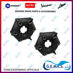 Coppia (2pz) Giunto elastico ORIGINALE Piaggio APE MP 501 600 601 TM 703 228302 - Picture 1 of 1