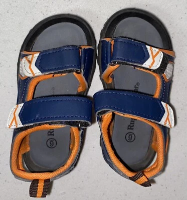 Rugged Bear Boys Active Sandals - Blue And Orange Size 6 - Image 1 of 4