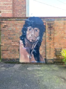 Rambo111 artwork orignal part of the top sign for the premier of RAMBO 111 - Picture 1 of 11