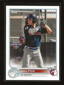 2022 Topps Pro Debut Base Card Jake Fox ACL Guardians (#PD-12) - Picture 1 of 2