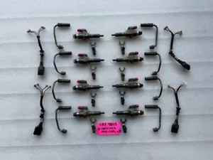 01-04 Chevrolet GMC DURAMAX LB7 6.6 HIGH PRESSURE DIESEL FUEL INJECTORS W/ LINES - Picture 1 of 12