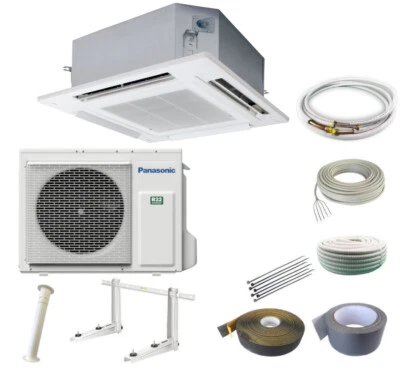 Panasonic 90x90 Deckenkassette PACi NX PU3 Elite KIT-36PU3ZH5 3,6 kW mit Montage - Bild 1 von 3