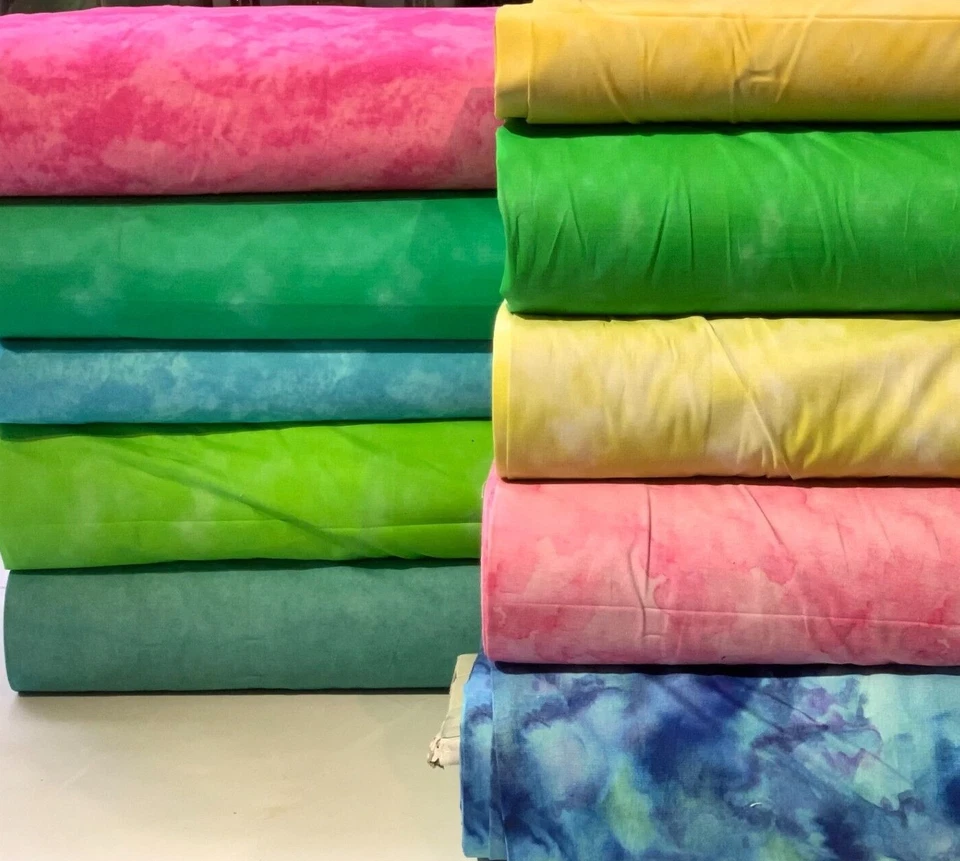 Stoff Meterware Baumwollstoff Baumwolle 50 cm Patchwork Abstrakt Verlauf Nähen - Bild 1 von 1