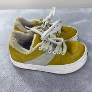 Palm Angels Snow Low Top Yellow Suede Chunky Sneakers Women's Sz 3 US/2 UK/36 EU - Picture 1 of 14