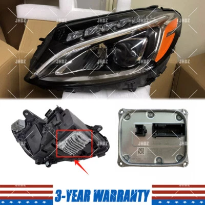 Módulo de control de faros LED derecho OEM para Mercedes-Benz W205 C300 2015-2018 Foto 1 de 2