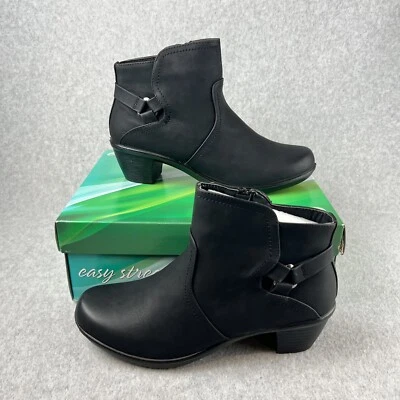Botines Easy Street para mujer talla 10 cómodos plantillas ultraligeras Foto 1 de 4