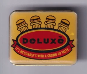 RARE PINS PIN'S .. MC DONALD'S RESTAURANT CREW STAFF USA DE LUXE HAMBURGER ~23 - Picture 1 of 1